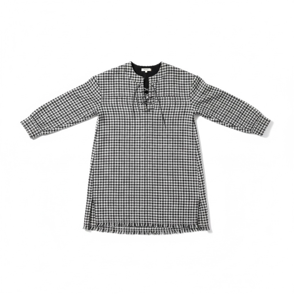 NWT Baum und pferdgarten Monochrome Checkered Lace-Up dress